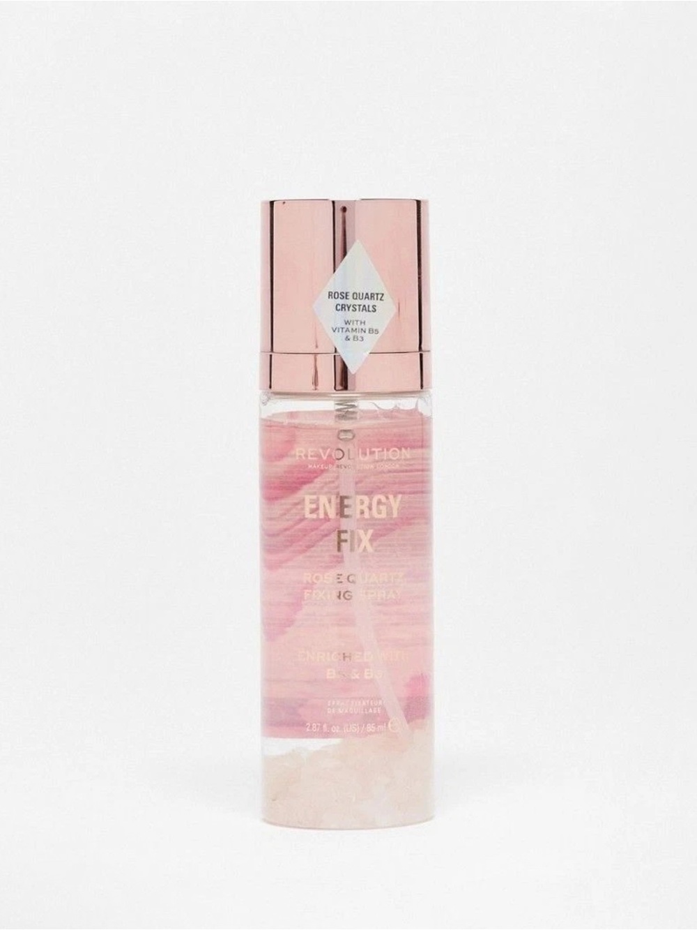 Revolution Pink Setting Spray with Rose Gold Cap